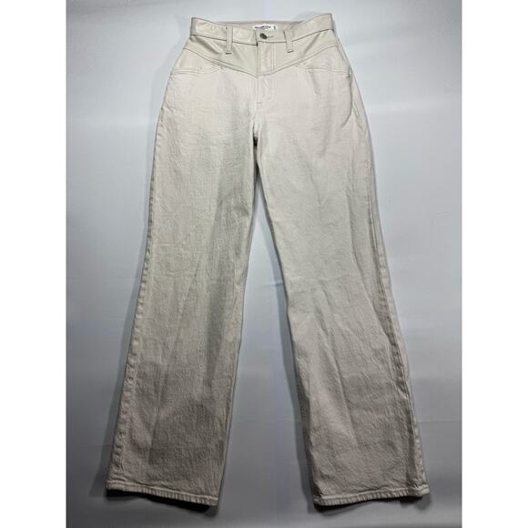 Abercrombie & Fitch Women's High Rise 90s Relaxed Mixed Fabric Jeans - 4 (27x31) - Picture 1 of 5
